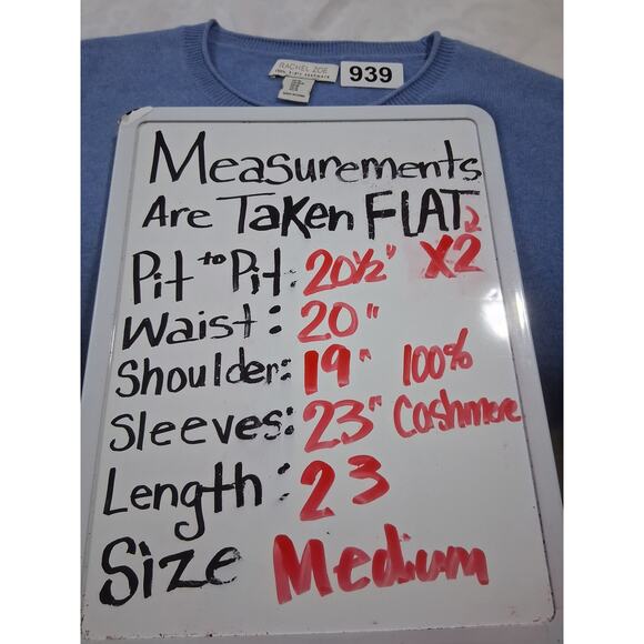 Rachel Zoe Womens Large 100% 2-Ply Cashmere Crewneck Quiet Luxury Soft Sweater - Picture 8 of 10